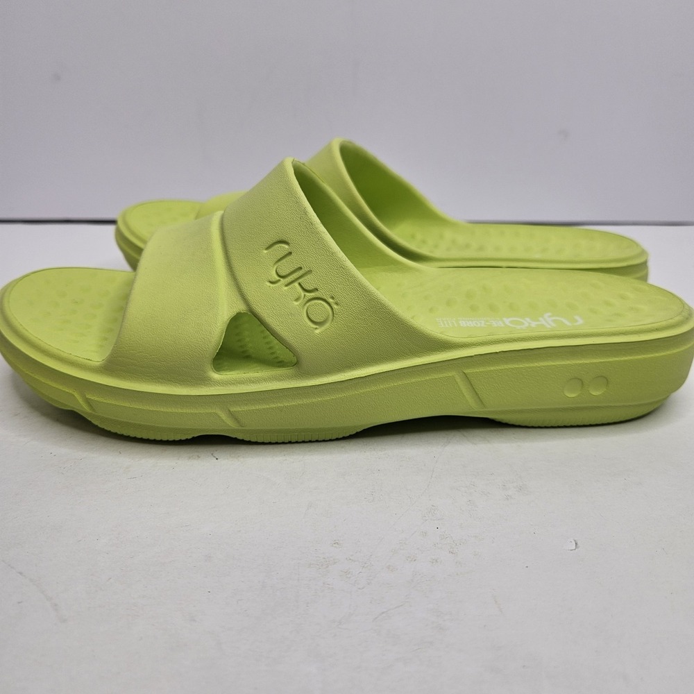 Ryka Slip On Shoes Sandals Lime Green Size 10  Great For Water Or Just Comfort!